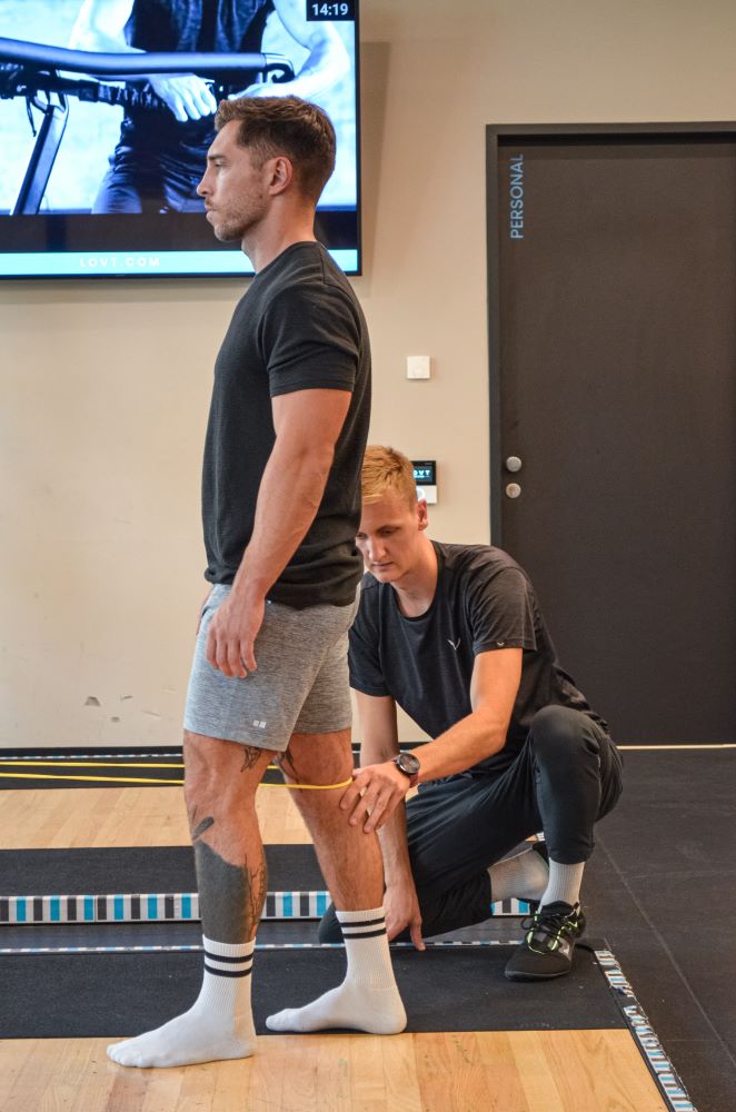 Streckungstraining Kniegelenk